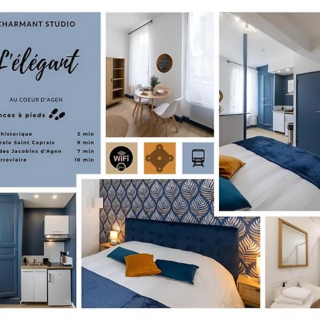 L'Elegant, Charmant Studio Hyper Centre Gare 800M 아쟁 외부 사진